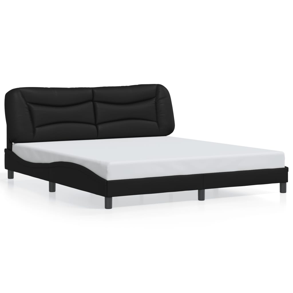 8721012347458_a_en_hd_1 vidaXL Bed Frame without Mattress "Hvar" Black 180x200 cm King Faux Leather - Image 2