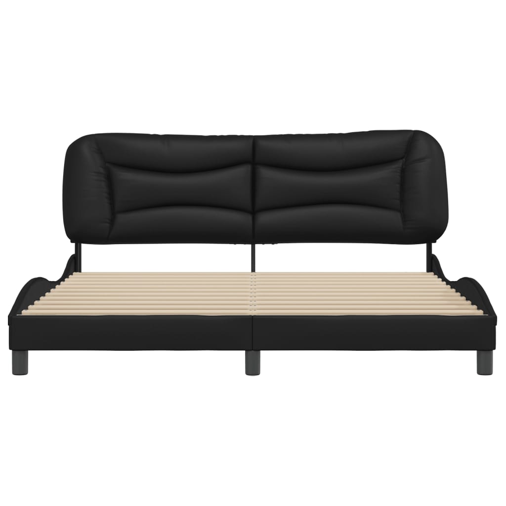 8721012347458_g_en_hd_2 vidaXL Bed Frame without Mattress "Hvar" Black 180x200 cm King Faux Leather - Image 4