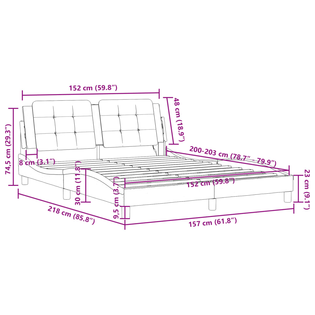 8721012347632_g_en_hd_10 vidaXL Bed Frame without Mattress "Zadar" Black 152x203 cm Queen Faux Leather - Image 12