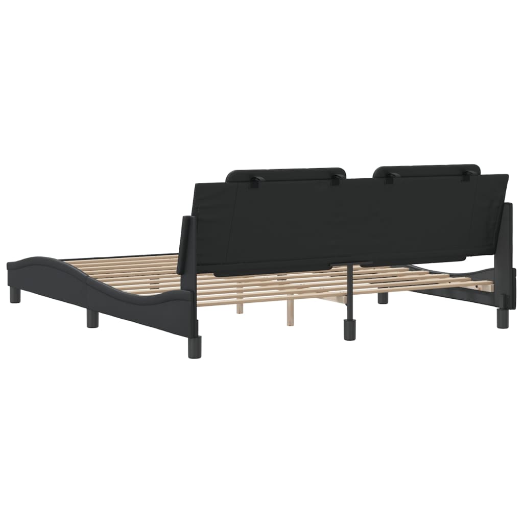 8721012347656_g_en_hd_4 vidaXL Bed Frame without Mattress "Zadar" Black 180x200 cm King Faux Leather - Image 6