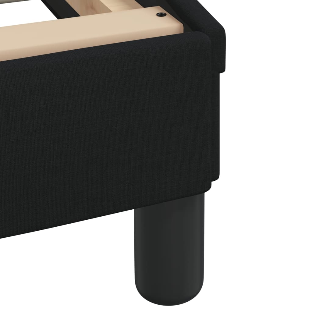 8721012354357_g_en_hd_10 vidaXL Bed Frame with LED without Mattress "Hvar" Black 180x200 cm King Fabric - Image 12