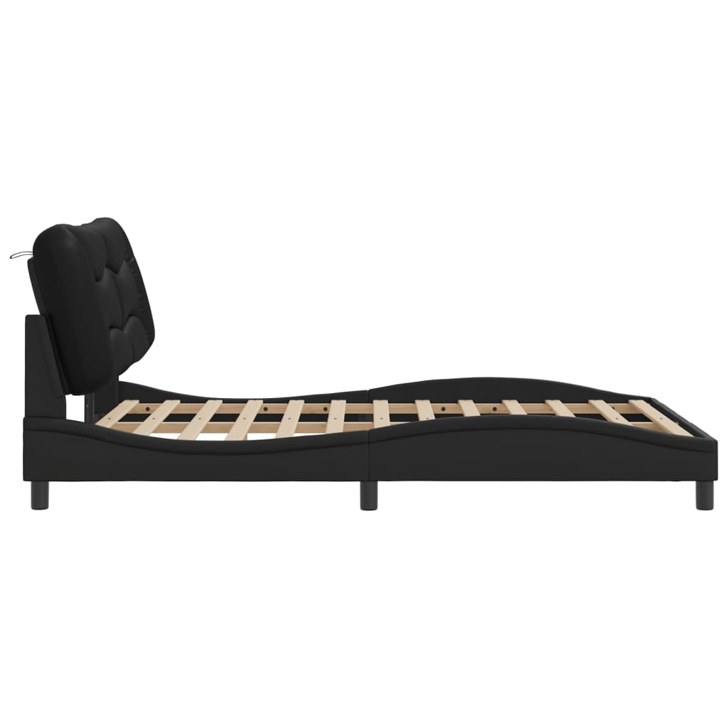 8721012356832_g_en_hd_7 vidaXL Bed Frame with LED without Mattress "Hvar" Black 137x190 cm Double - Image 9
