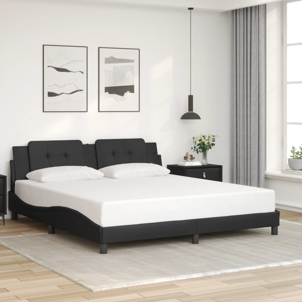 8721012358393_g_en_hd_2 vidaXL Bed Frame with LED without Mattress "Zadar" Black 180x200 cm King - Image 4