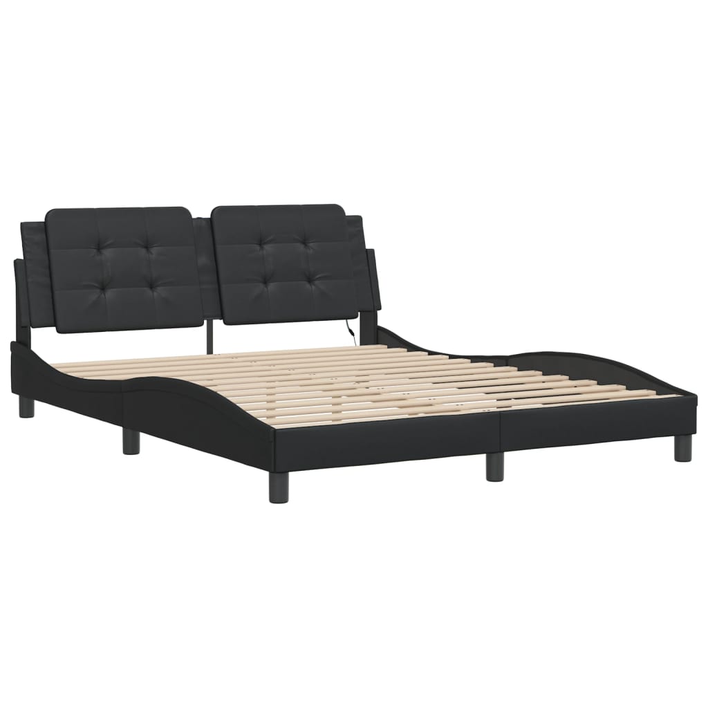 8721012358621_g_en_hd_1 vidaXL Bed Frame with LED without Mattress "Zadar" Black 152x203 cm Queen - Image 3