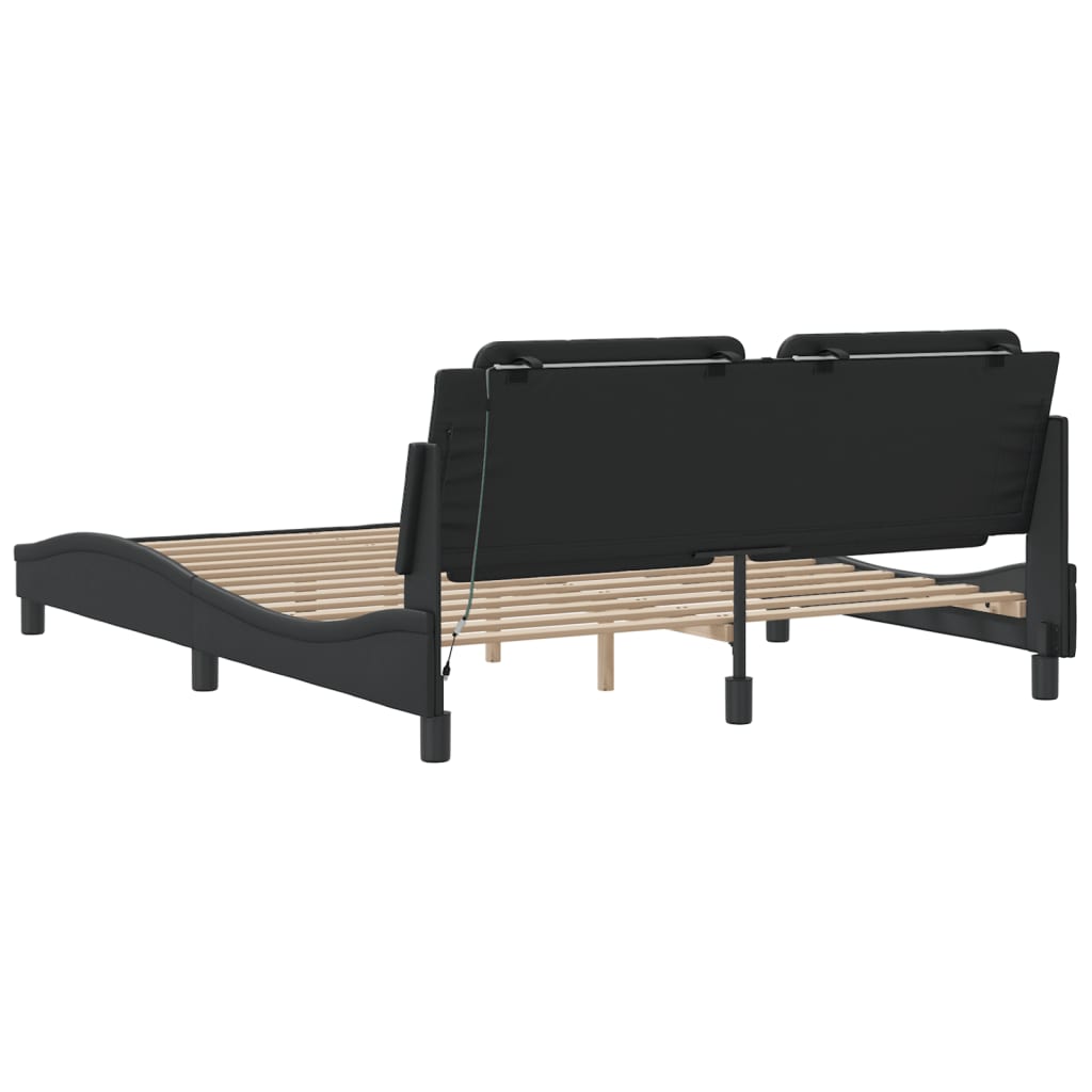 8721012358621_g_en_hd_6 vidaXL Bed Frame with LED without Mattress "Zadar" Black 152x203 cm Queen - Image 8