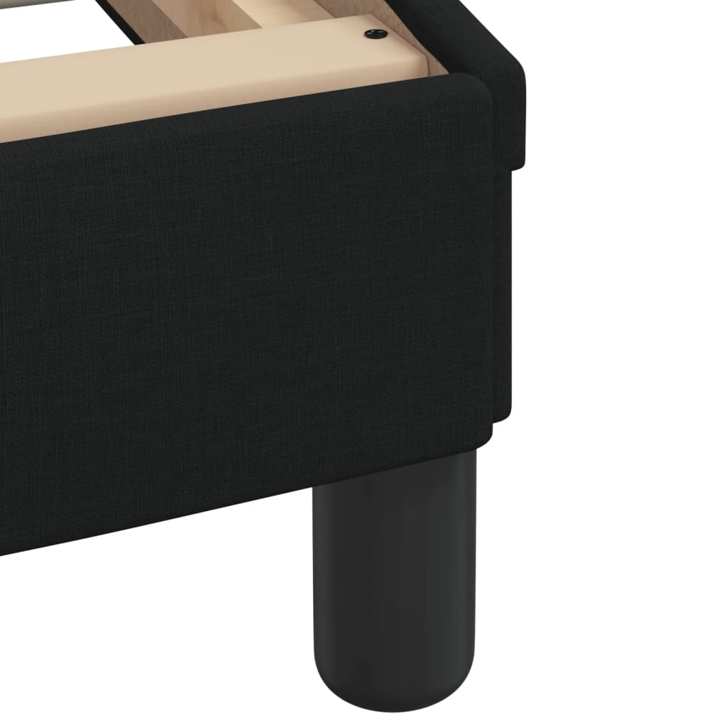 8721012358744_g_en_hd_10 vidaXL Bed Frame with LED without Mattress "Hvar" Black 107x203 cm King Single Fabric - Image 12