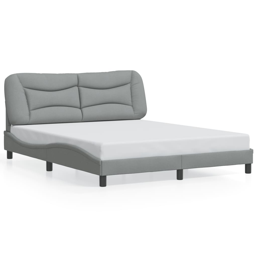 8721012358775_g_en_hd_3 vidaXL Bed Frame with LED without Mattress "Hvar" Dark Grey 152x203 cm Queen Fabric - Image 5