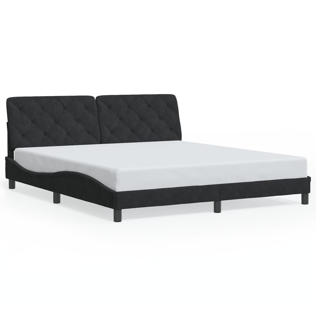 8721012358942_g_en_hd_3 vidaXL Bed Frame with LED without Mattress Black 180x200 cm Velvet - Image 5