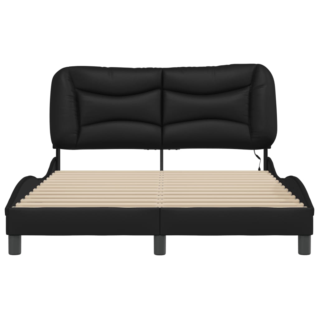 8721012358997_g_en_hd_4 vidaXL Bed Frame with LED without Mattress "Hvar" Black 137x190 cm Double - Image 6