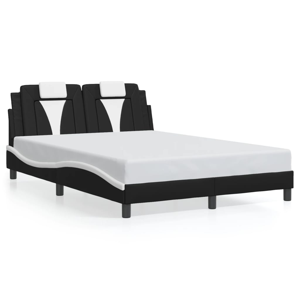 8721012359109_g_en_hd_3 vidaXL Bed Frame "Viana" with LED without Mattress Black and White 137x190 cm Double - Image 5