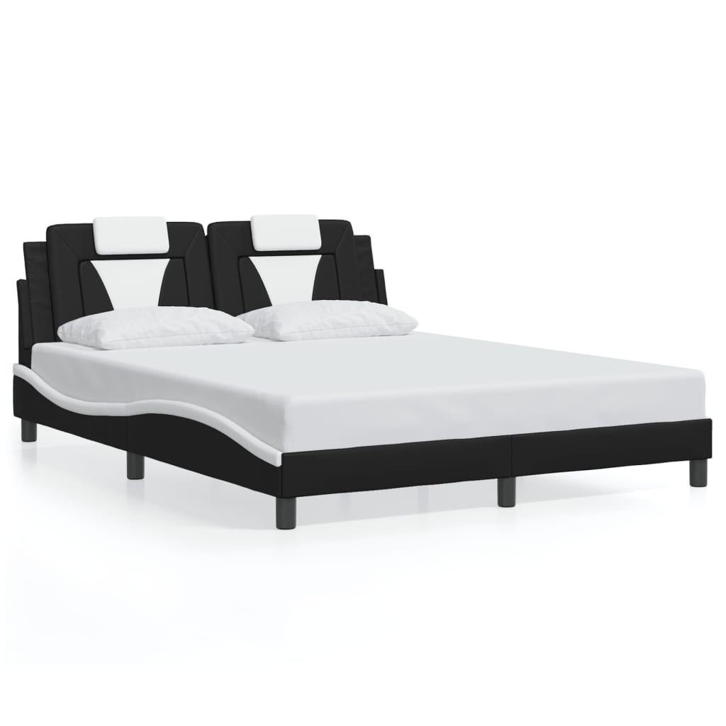 8721012359123_g_en_hd_3 vidaXL Bed Frame "Viana" with LED without Mattress Black and White 152x203 cm Queen - Image 5