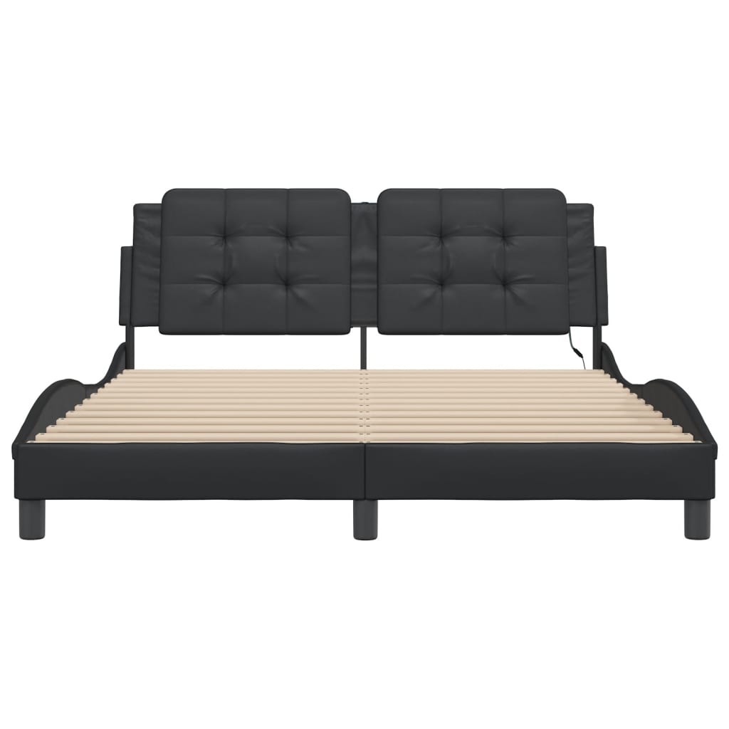 8721012359215_g_en_hd_4 vidaXL Bed Frame with LED without Mattress "Zadar" Black 152x203 cm Queen - Image 6