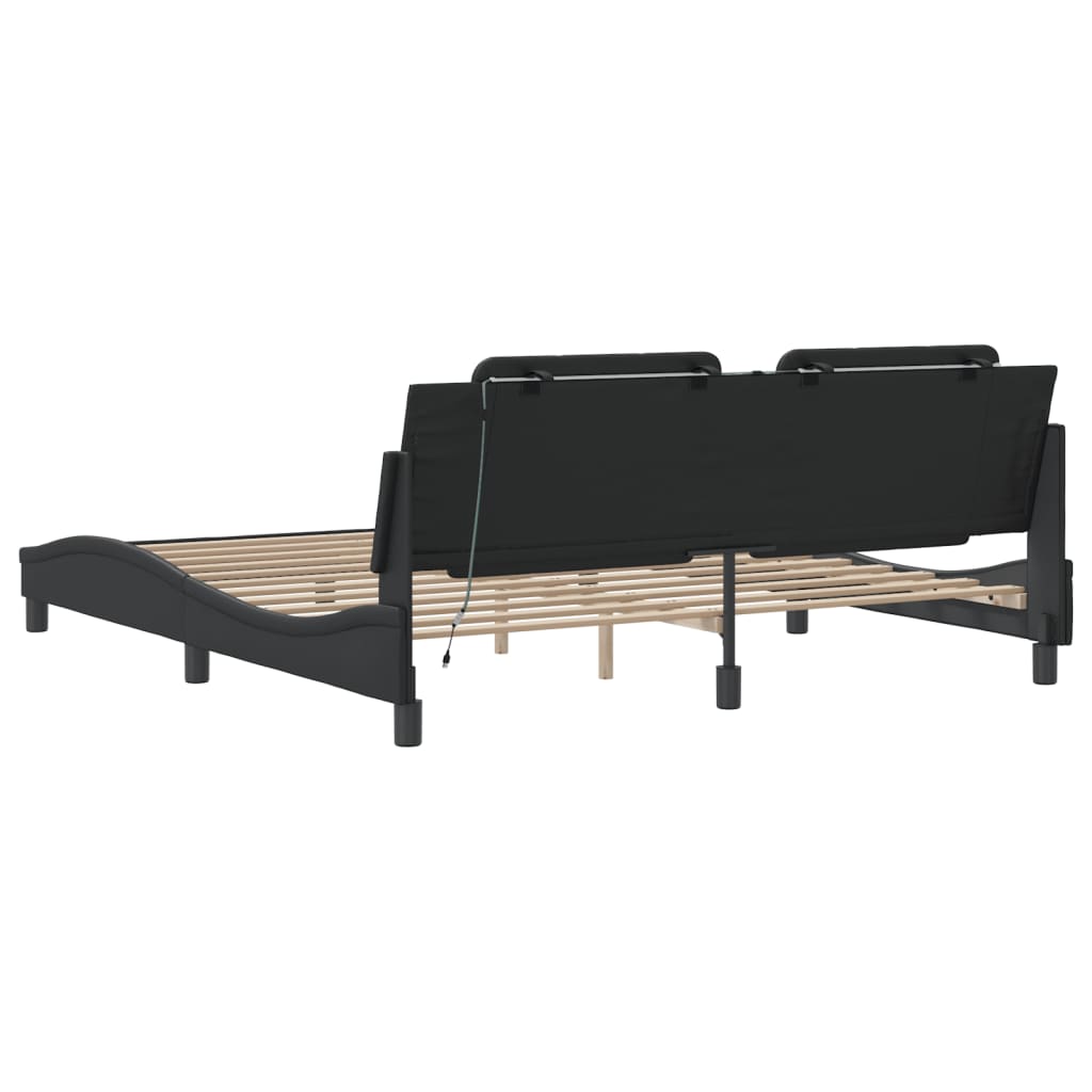 8721012359239_g_en_hd_6 vidaXL Bed Frame with LED without Mattress "Zadar" Black 180x200 cm King - Image 8