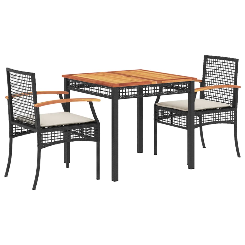 8721012359376_a_en_hd_1 vidaXL 3 Piece Garden Dining Set with Cushions Black Poly Rattan - Image 2