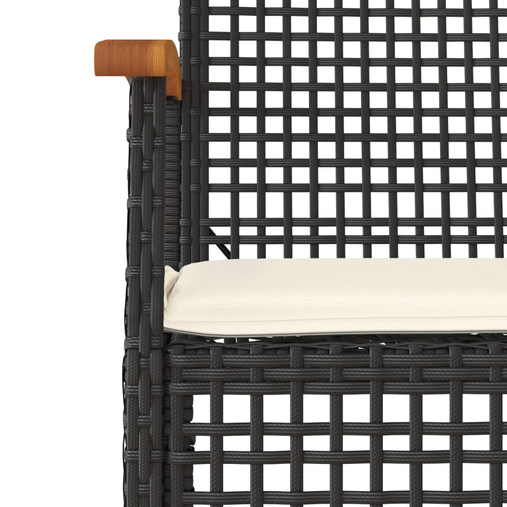 8721012359383_g_en_hd_2 vidaXL 5 Piece Garden Dining Set with Cushions Black Poly Rattan - Image 4