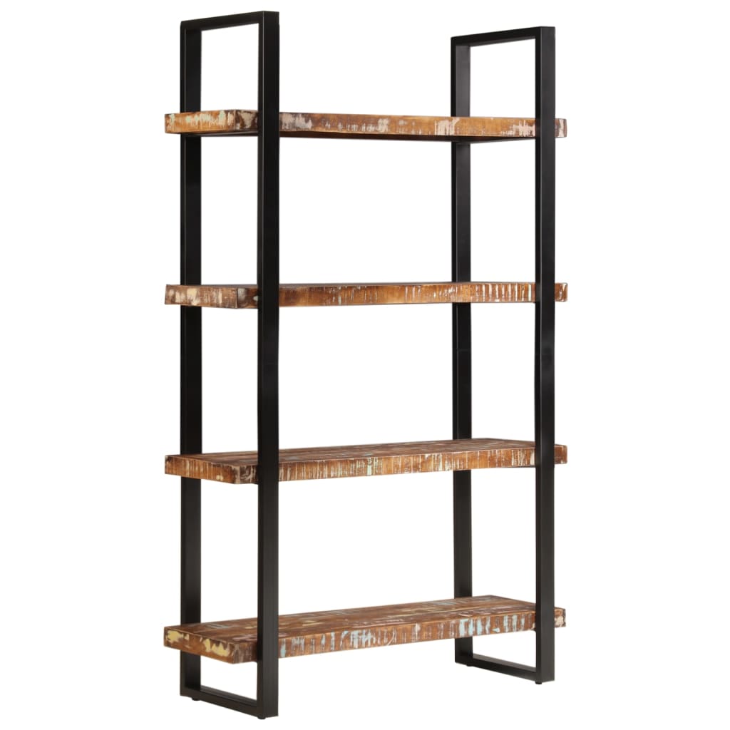 8721012365025_g_en_hd_1 vidaXL Bookcase 4-Tier 110x40x180 cm Solid Wood Reclaimed and Iron - Image 2