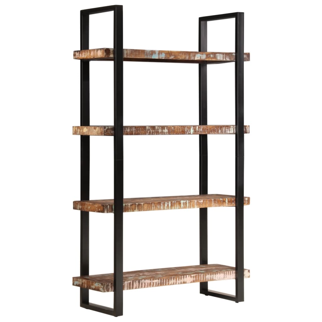 8721012365025_g_en_hd_2 vidaXL Bookcase 4-Tier 110x40x180 cm Solid Wood Reclaimed and Iron - Image 4