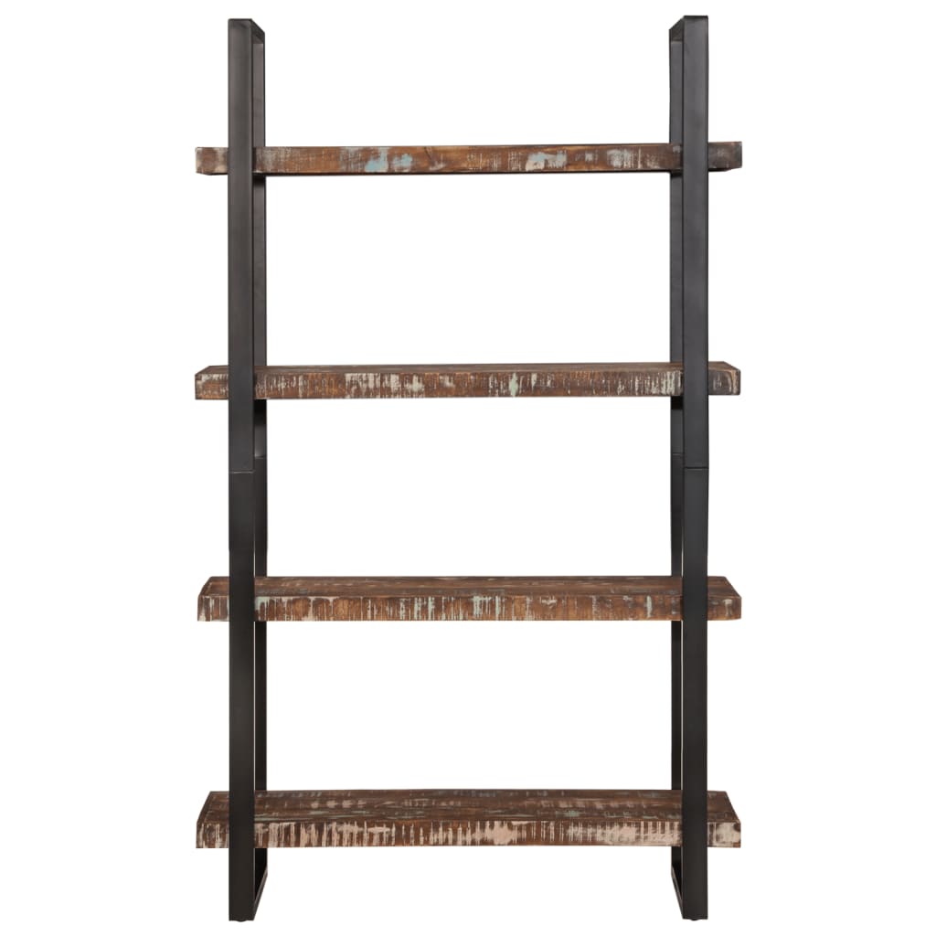 8721012365025_g_en_hd_3 vidaXL Bookcase 4-Tier 110x40x180 cm Solid Wood Reclaimed and Iron - Image 5