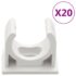 vidaXL Cable Trunkings with Clips Ø20 mm 10 m PVC - Image 4
