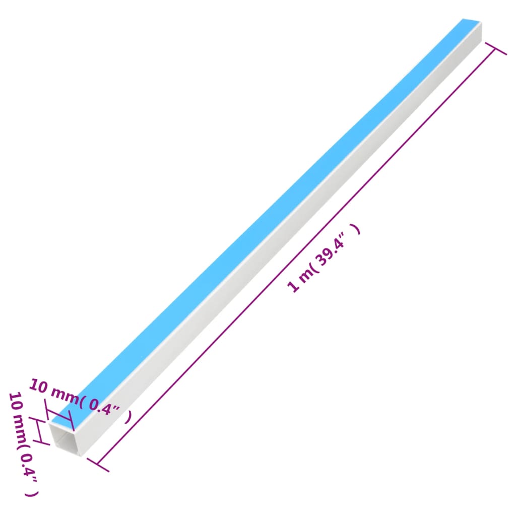 8721012365810_g_en_hd_7 vidaXL Cable Trunking Self-Adhesive 10x10 mm 10 m PVC - Image 8