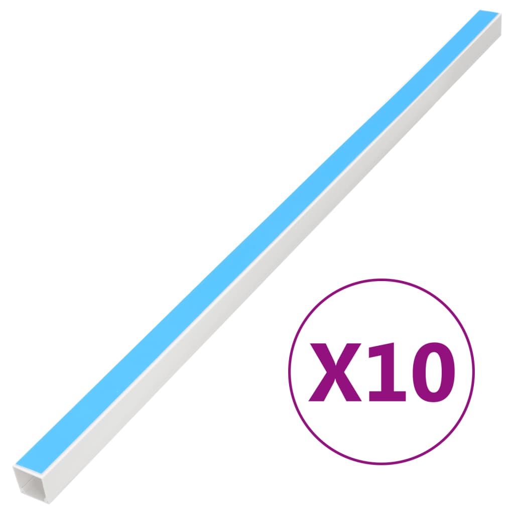 8721012365841_a_en_hd_1 vidaXL Cable Trunking Self-Adhesive 20x10 mm 10 m PVC - Image 1