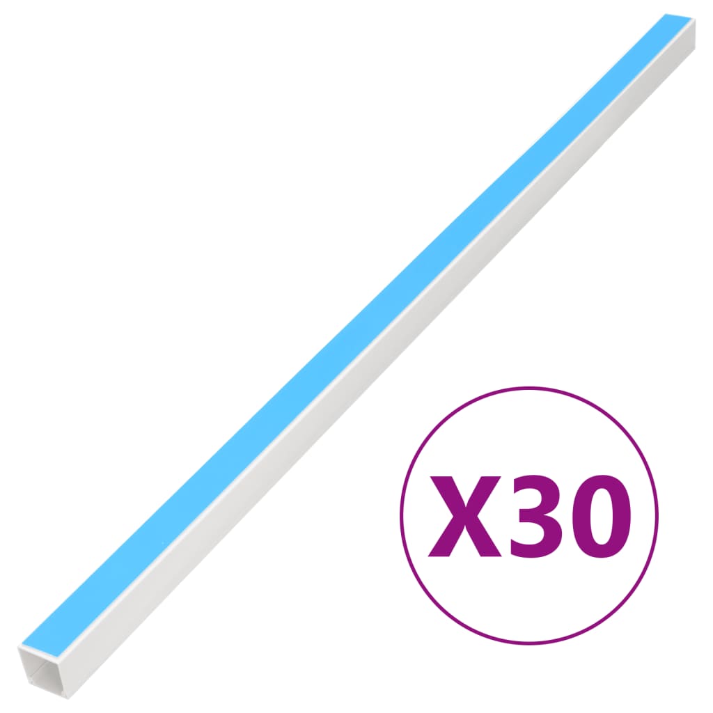 8721012365971_a_en_hd_1 vidaXL Cable Trunking Self-Adhesive 10x10 mm 30 m PVC - Image 1