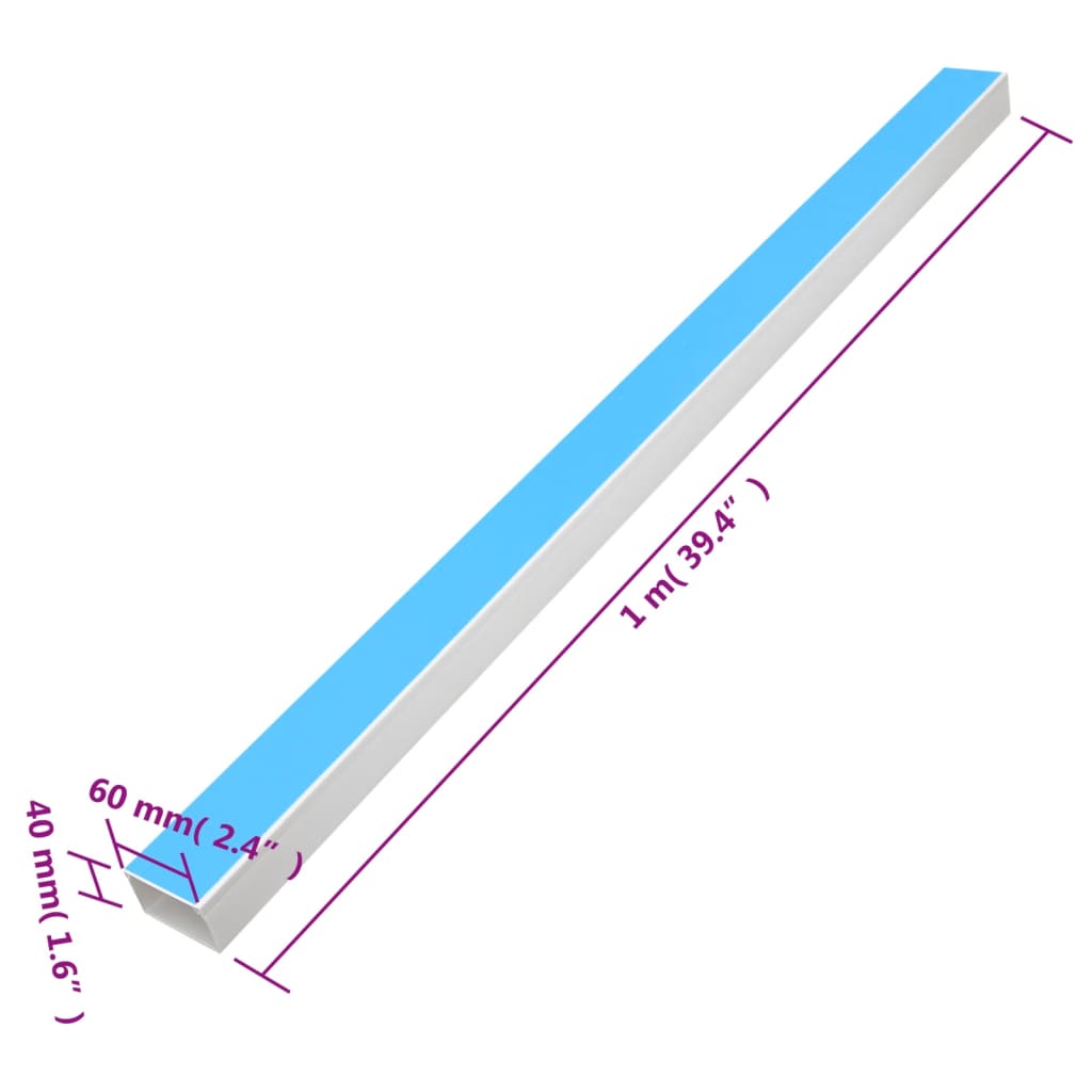 8721012366077_g_en_hd_7 vidaXL Cable Trunking Self-Adhesive 60x40 mm 30 m PVC - Image 8