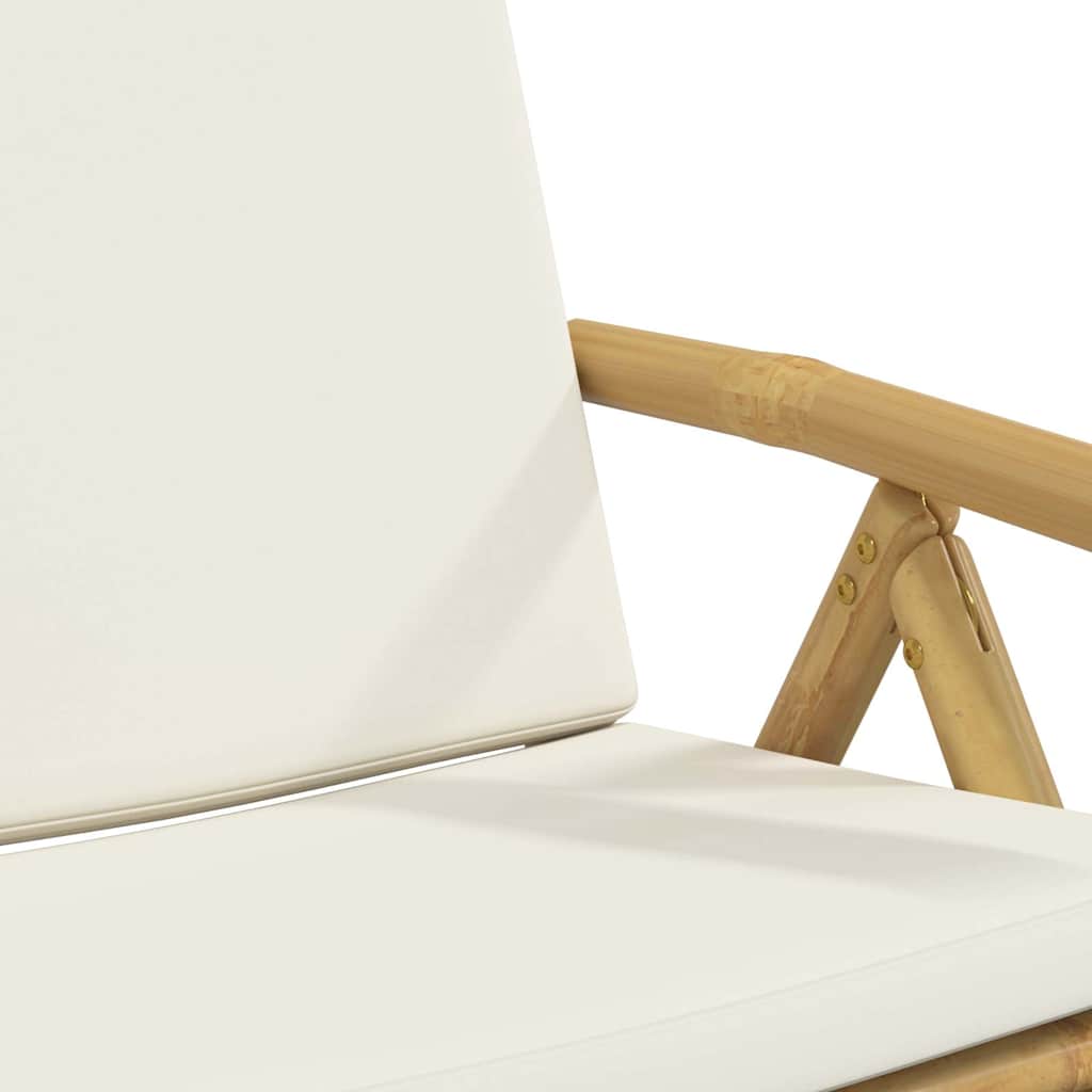 8721012366510_g_en_hd_6 vidaXL 4 Piece Folding Garden Reclining Chairs with Cream White Cushions Bamboo - Image 8