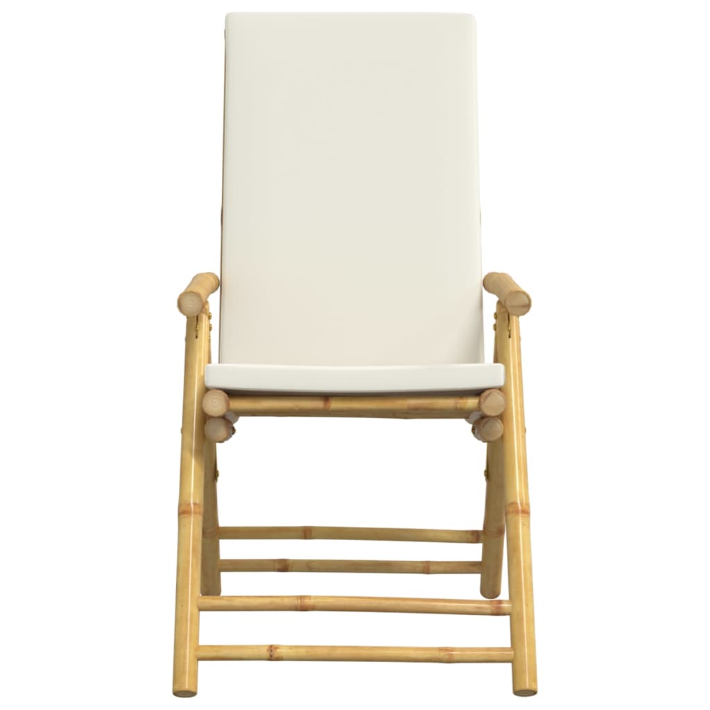 8721012366619_g_en_hd_4 vidaXL 3 Piece Folding Bistro Set with Cream White Cushions Bamboo - Image 6