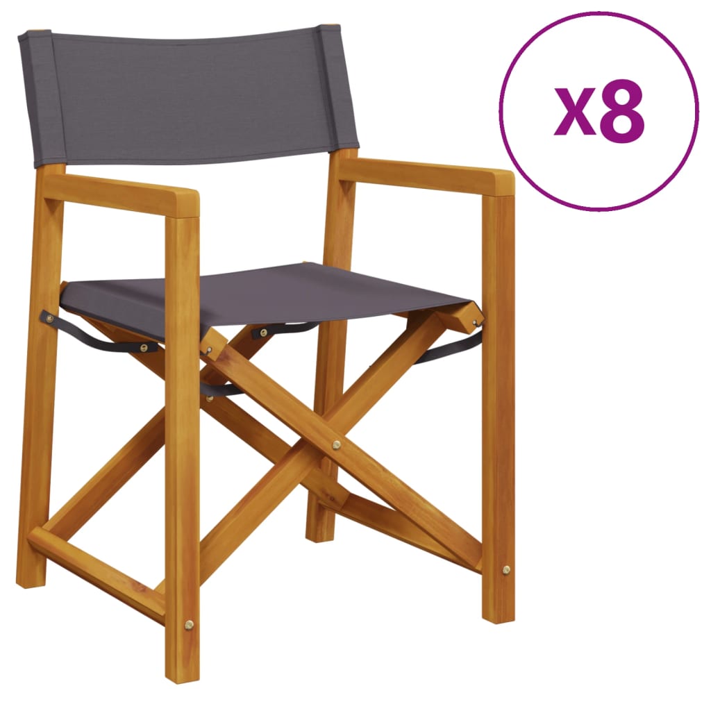 8721012367180_a_en_hd_1 vidaXL 8 pcs Folding Garden Chairs Dark Grey Fabric - Image 2