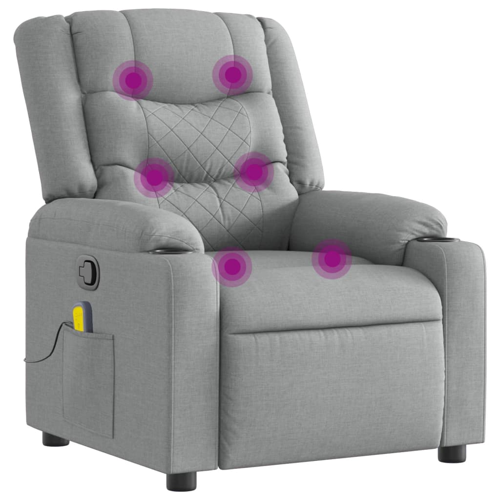 8721012370876_a_en_hd_1 vidaXL Massage Recliner Chair Light Grey Fabric - Image 2
