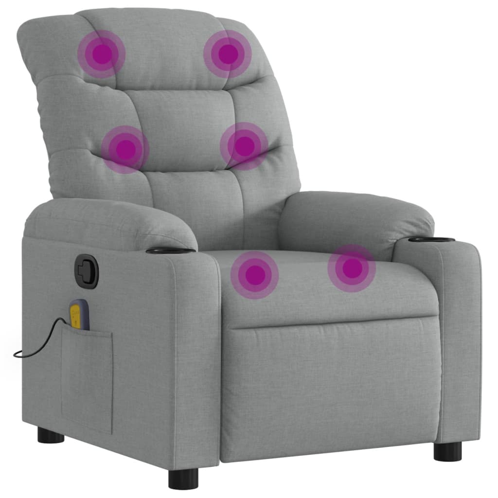 8721012371132_a_en_hd_1 vidaXL Massage Recliner Chair Light Grey Fabric - Image 2