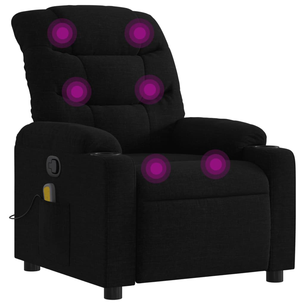8721012371156_a_en_hd_1 vidaXL Massage Recliner Chair Black Fabric - Image 2