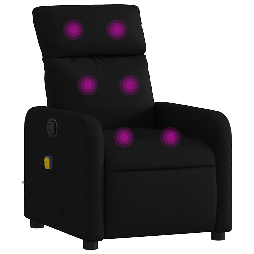 8721012371330_a_en_hd_1 vidaXL Massage Recliner Chair Black Fabric - Image 2
