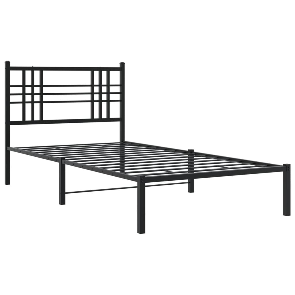 8721012372801_g_en_hd_1 vidaXL Metal Bed Frame without Mattress with Headboard Black 90x190 cm - Image 3