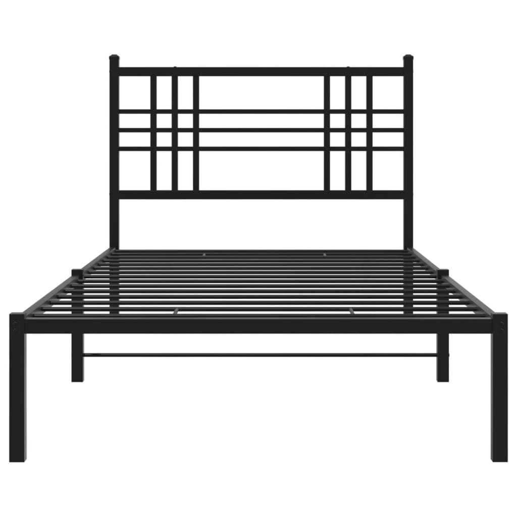 8721012372801_g_en_hd_2 vidaXL Metal Bed Frame without Mattress with Headboard Black 90x190 cm - Image 4