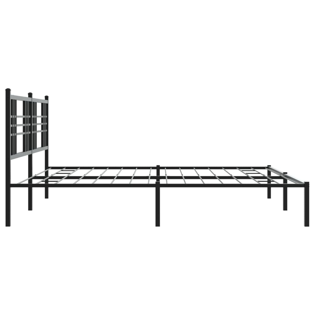 8721012372924_g_en_hd_3 vidaXL Metal Bed Frame without Mattress with Headboard Black 183x203 cm King - Image 5