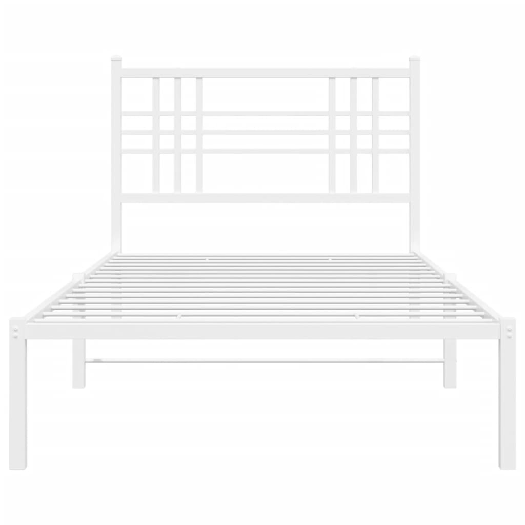 8721012373297_g_en_hd_2 vidaXL Metal Bed Frame without Mattress with Headboard White 90x190 cm - Image 4