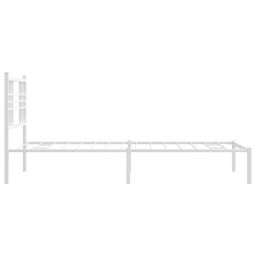 8721012373297_g_en_hd_3 vidaXL Metal Bed Frame without Mattress with Headboard White 90x190 cm - Image 5