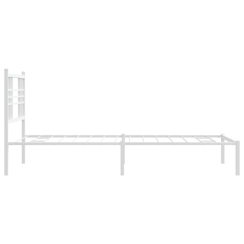 8721012373334_g_en_hd_3 vidaXL Metal Bed Frame without Mattress with Headboard White 107x203 cm King Single - Image 5