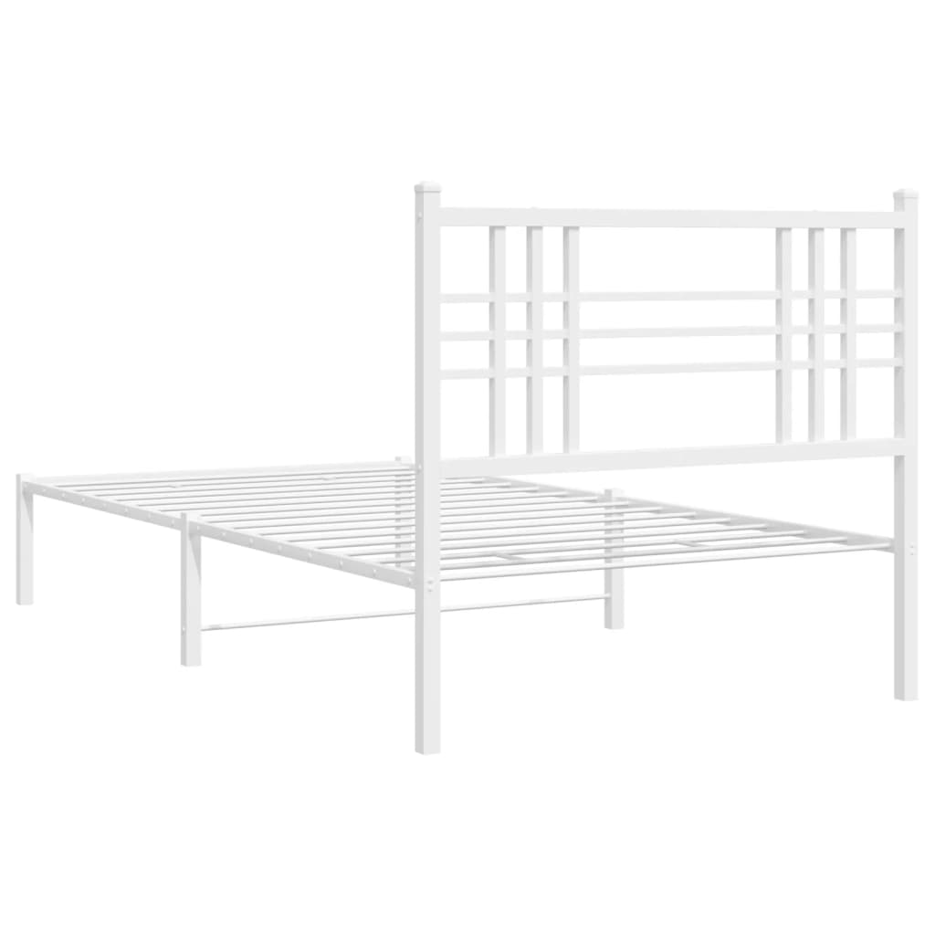 8721012373334_g_en_hd_4 vidaXL Metal Bed Frame without Mattress with Headboard White 107x203 cm King Single - Image 6