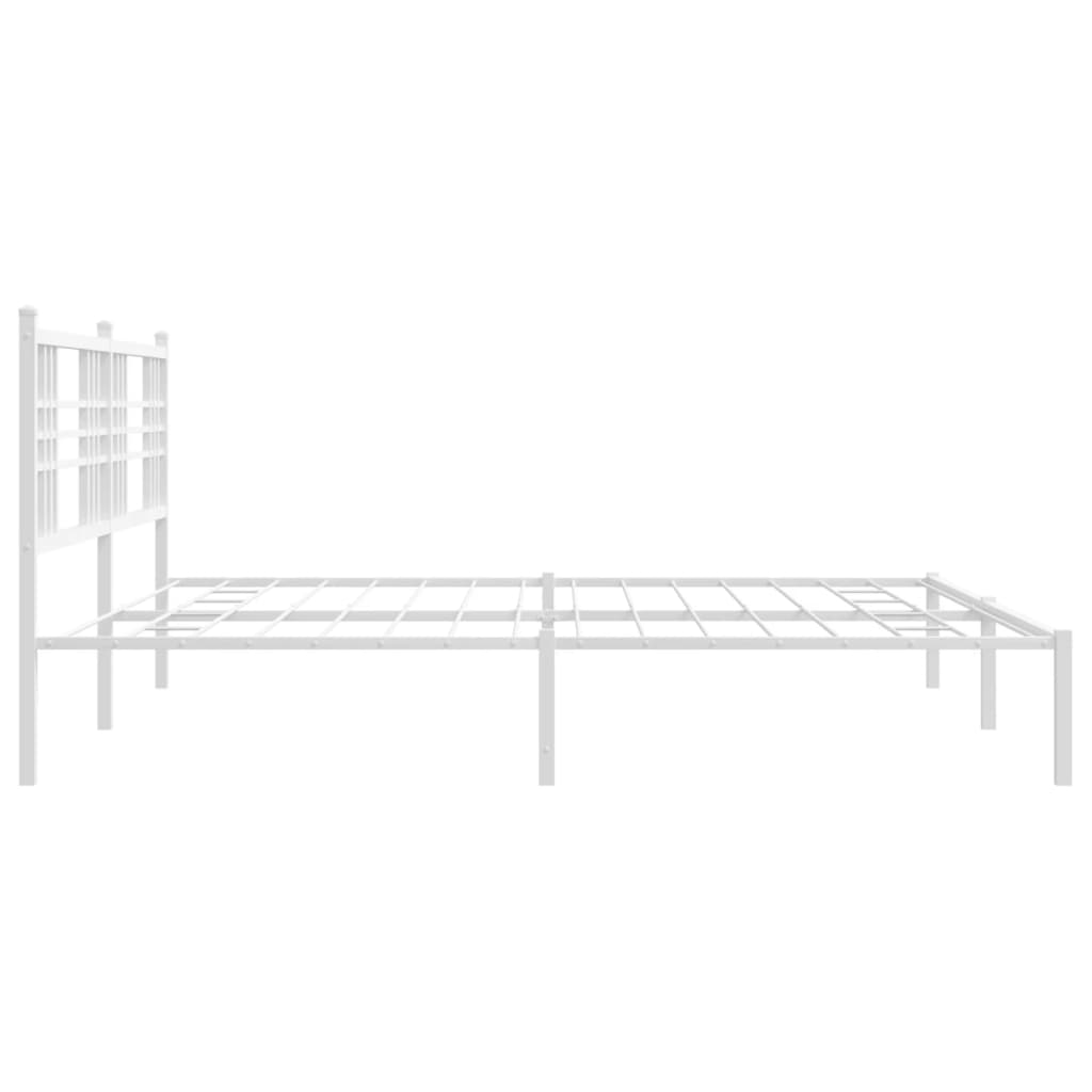 8721012373419_g_en_hd_3 vidaXL Metal Bed Frame without Mattress with Headboard White 183x203 cm King - Image 5