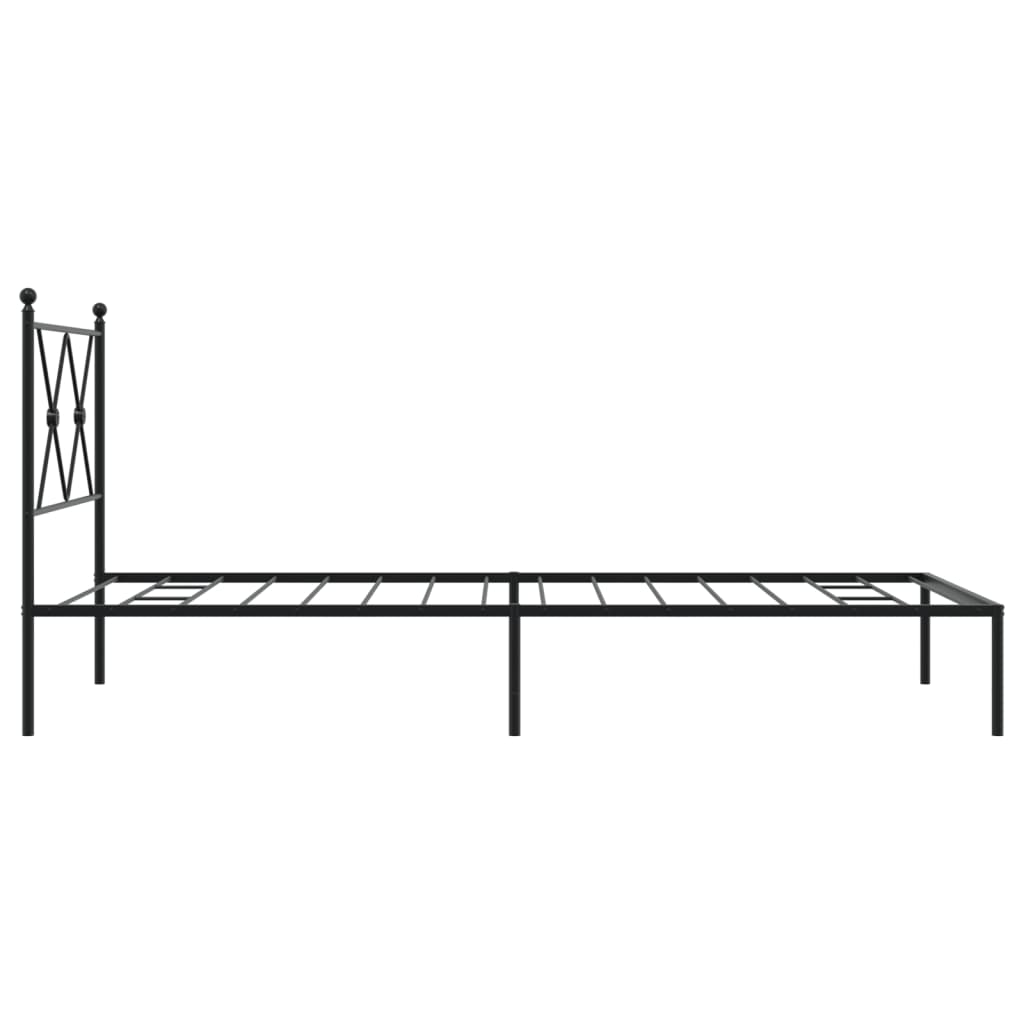 8721012373785_g_en_hd_3 vidaXL Metal Bed Frame without Mattress with Headboard Black 90x190 cm - Image 5