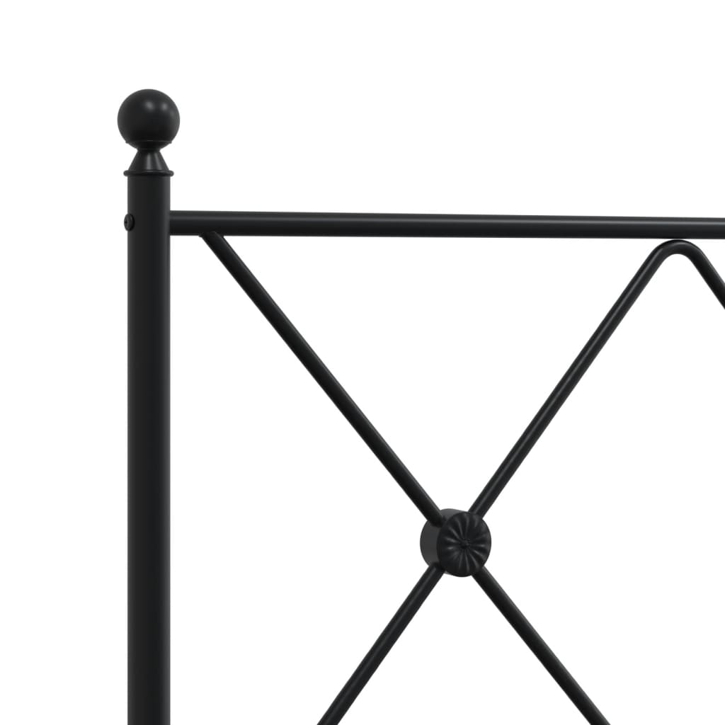 8721012373785_g_en_hd_5 vidaXL Metal Bed Frame without Mattress with Headboard Black 90x190 cm - Image 7