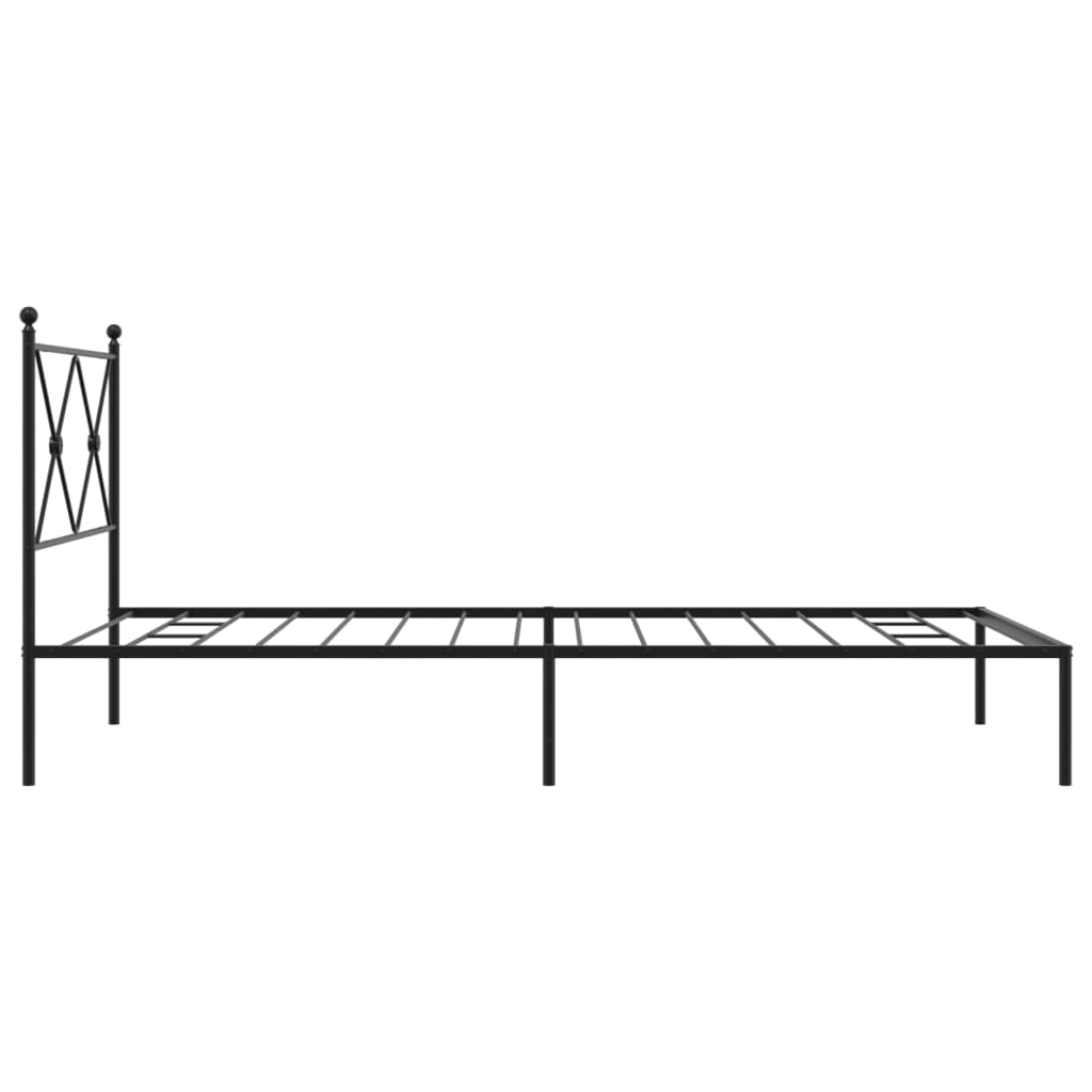 8721012373822_g_en_hd_3 vidaXL Metal Bed Frame without Mattress with Headboard Black 107x203 cm King Single - Image 5