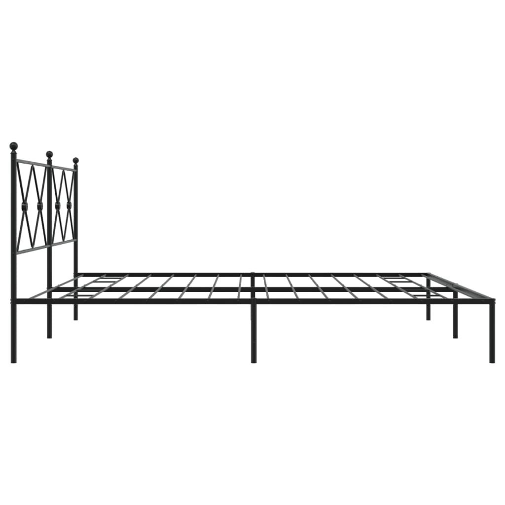 8721012373907_g_en_hd_3 vidaXL Metal Bed Frame without Mattress with Headboard Black 183x203 cm King - Image 5
