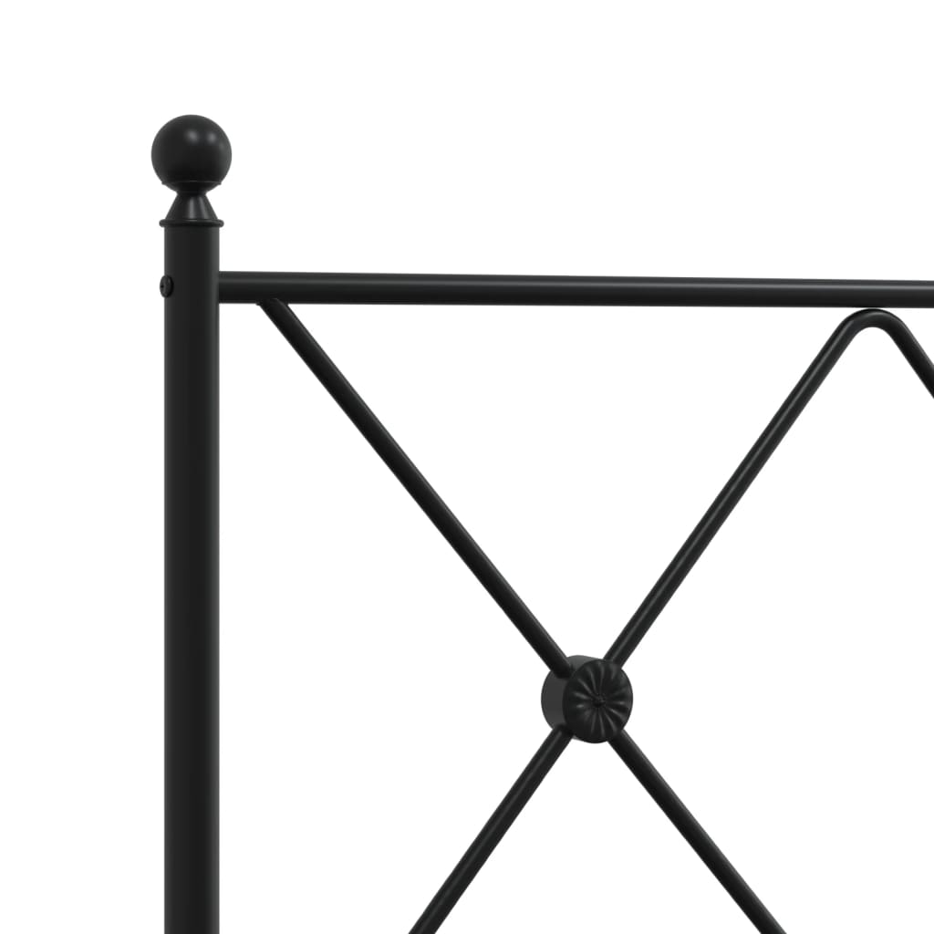 8721012373907_g_en_hd_5 vidaXL Metal Bed Frame without Mattress with Headboard Black 183x203 cm King - Image 7