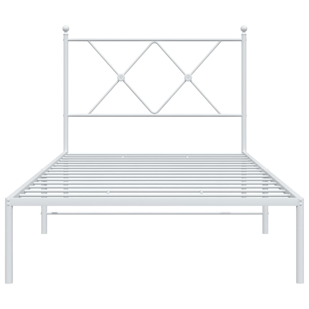 8721012374270_g_en_hd_2 vidaXL Metal Bed Frame without Mattress with Headboard White 90x190 cm - Image 4