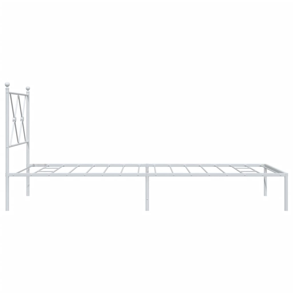 8721012374270_g_en_hd_3 vidaXL Metal Bed Frame without Mattress with Headboard White 90x190 cm - Image 5