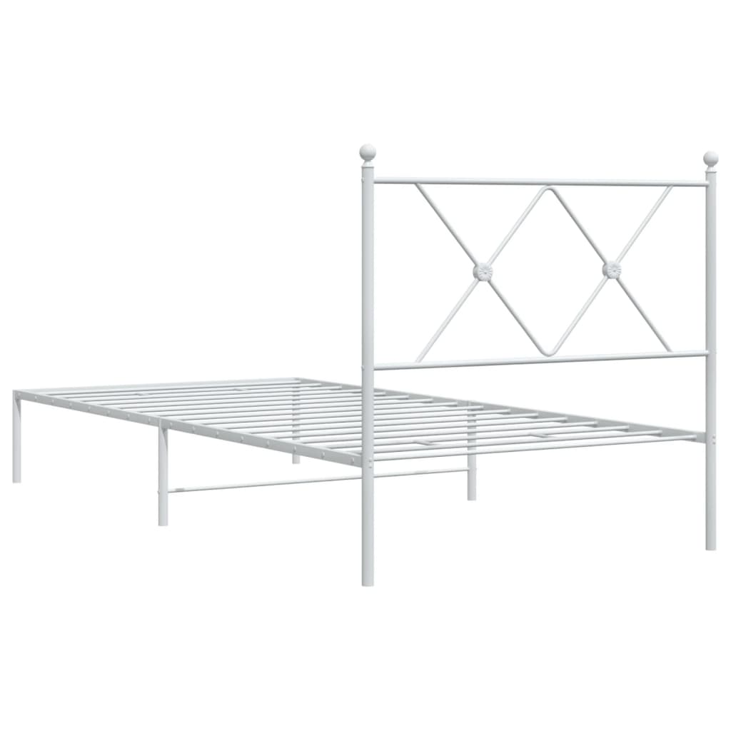 8721012374270_g_en_hd_4 vidaXL Metal Bed Frame without Mattress with Headboard White 90x190 cm - Image 6